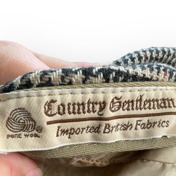 Country Gentlemen vintage newsboy wool houndstooth hat 80’s - Picture 4 of 4